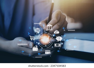futuristic digital processing of biometric identification fingerprint scanner for access personal financial data. surveillance and security scanning of digital programs cyber futuristic applications