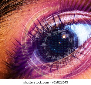 Futuristic eye design