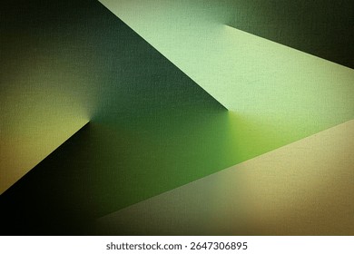 Futuristic geometric artwork with sharp diagonal shapes, soft gradients, and vibrant teal deep dark and mint green and beige hues. Modern digital canvas texture perfect for UI design, or digital decor