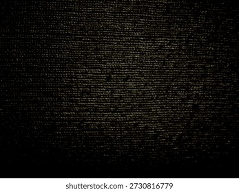 futuristic golden digital code rain cascading through infinite black void with ethereal cyber glow