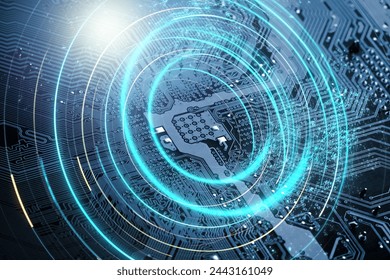 Futuristic High-Tech Interface abstract Background