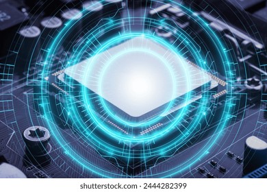 Futuristic High-Tech Interface abstract Background