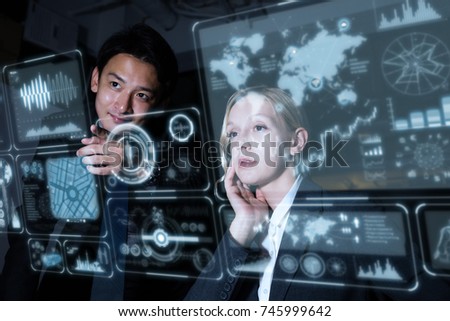 Futuristic interface concept.