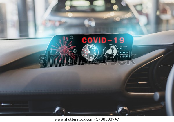 futuristic\
interface dashboard digital ai for driver scanning data map\
navigator for stop covid 19 virus covid-19 or corona protected Help\
protect For social distancing stop\
virus