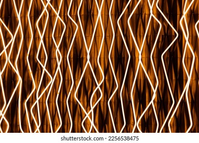 Futuristic neon light technology cyber sci fi texture background full frame, design interior wall. Installation of LED strip lights as energy saving illumination. Abstract texture background - Shutterstock ID 2256538475