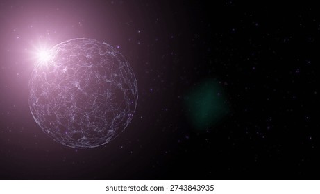Futuristic network sphere globe with dots loop copy space illustration background.  - Powered by Shutterstock - Get 15% off with code: PIKWIZARD15