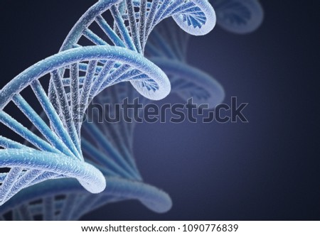 Futuristic Rotating White DNA