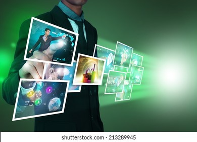 Futuristic touch screen display