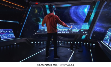 Futuristic Video Game Concept Gamer Puts Stock Photo 2198973051  Shutterstock