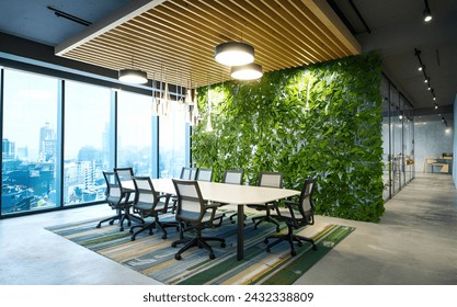 Futuristic Workspace, Innovative Three-Dimensional Design in Modern Office, Three Dimensional Design Of Modern Office, Modern Office - Powered by Shutterstock