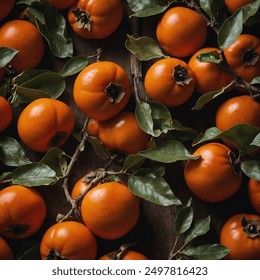 The Fuyu persimmon is a popular, non-astringent variety of persimmon known for its sweet, crisp, and juicy flesh. It can be eaten when firm like an apple or allowed to soften for a richer flavor. Char