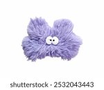 Fuzzy Plush Toy with Big Eyes features a soft, lavender-colored design, perfect for cuddling or adding a playful touch to any space with its whimsical charm and unique shape.