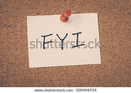 FYI