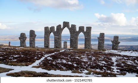 Fyrish Monument Near Alness In The Scottish Highlights, United Kingdom.