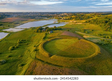 Fyrkat viking ring fortress in Denmark.