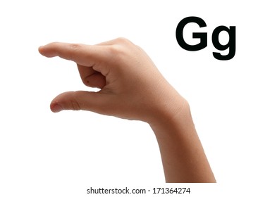 G Kid Hand Spelling American Sign Language ASL