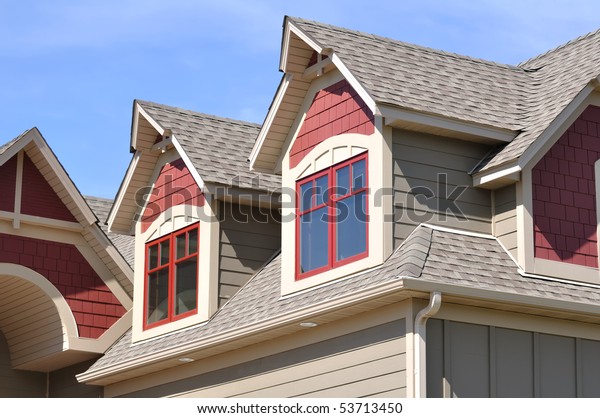 Gable Dormers Roof Residential House Stock Photo (Edit Now) 53713450