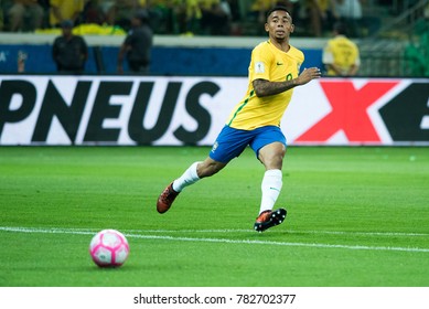 Gabriel Jesus During Match Between Brazil Stock Photo Edit Now