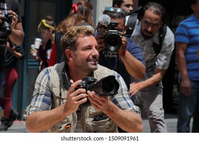 Gabriel Soto At Work In Mexico City, 