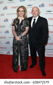 Gabrielle Giffords (L) And Mark Kelly Attend The Time 100 Gala At Frederick P. Rose Hall On April 25, 2017 In New York City.