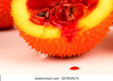 Gac fruits,fruits of Thailand have medicine properties.