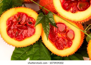 Gac fruits,fruits of Thailand have medicine properties.