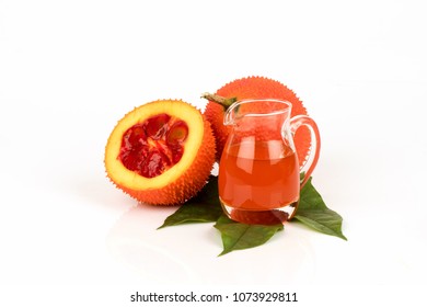 Gac fruits,fruits of Thailand have medicine properties and DIY infused with oil for facial oil treatment.