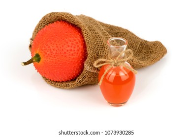 Gac fruits,fruits of Thailand have medicine properties and DIY infused with oil for facial oil treatment.