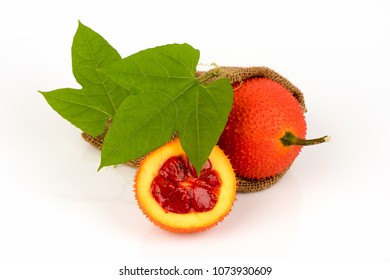 Gac fruits,fruits of Thailand have medicine properties.
