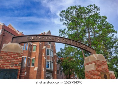 GAINESVILLE, FL, USA - SEPTEMBER 12: Entrance Sign At The University Of Florida On September 12, 2016 In Gainesville, Florida.