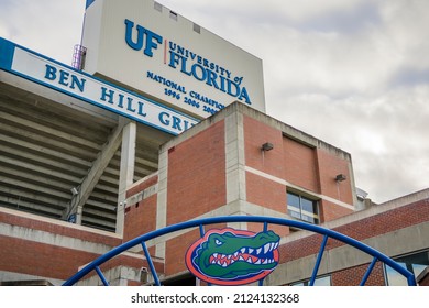 Gainesville, Florida - January 28, 2022: University Of Florida Gators' Ben Hill Griffin NCAA Football Stadium