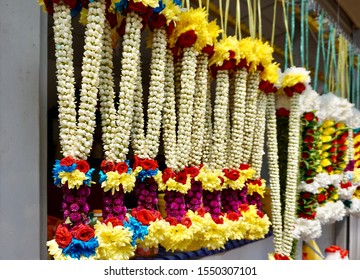 Gajra (Traditional Indian Flowers Garland) In Batu Caves, Selangor, Malaysia