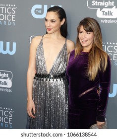 Gal Gadot And Patty Jenkins At The 23rd Annual Critics' Choice Awards Held At The Barker Hangar In Santa Monica, USA On January 11, 2018.