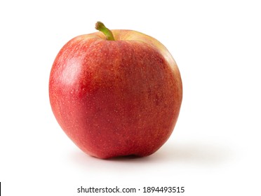 Gala apple isolated against white background