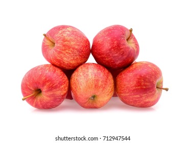 Gala Apples Isolate On White Background