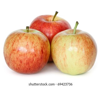 Gala Apples Isolated On White