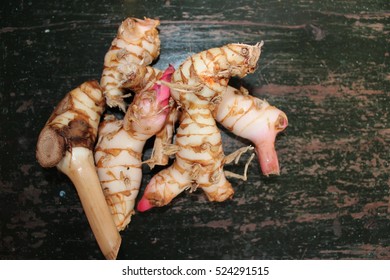 Galangal And Knife