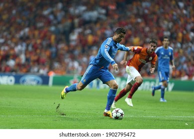 Galatasaray Lost 6-1 To Real Madrid In The Champions League On 17 October 2013 At The Istanbul Türk Telekom Arena Stadium. Cristiano Ronaldo. (7)