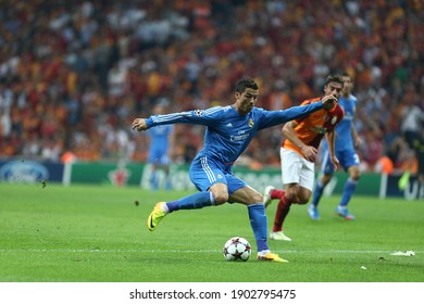 Galatasaray Lost 6-1 To Real Madrid In The Champions League On 17 October 2013 At The Istanbul Türk Telekom Arena Stadium. Cristiano Ronaldo. (7)