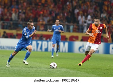 Galatasaray Lost 6-1 To Real Madrid In The Champions League On 17 October 2013 At The Istanbul Türk Telekom Arena Stadium. (L) Carvajal, Burak Yilmaz 