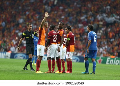 Galatasaray Lost 6-1 To Real Madrid In The Champions League On 17 October 2013 At The Istanbul Türk Telekom Arena Stadium. Didier Drogba 