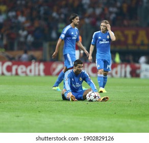 Galatasaray Lost 6-1 To Real Madrid In The Champions League On 17 October 2013 At The Istanbul Türk Telekom Arena Stadium. Cristiano Ronaldo.