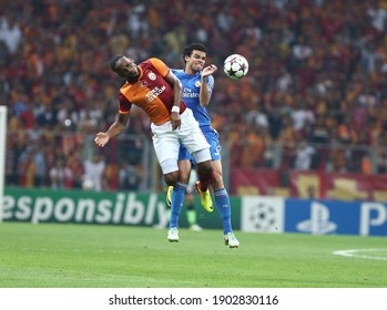 Galatasaray Lost 6-1 To Real Madrid In The Champions League On 17 October 2013 At The Istanbul Türk Telekom Arena Stadium. (L) Didier Drogba, Pepe