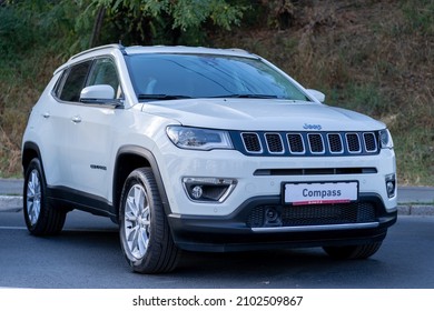 Galati, Romania - September 15, 2021: 2021 Jeep Compass SUV