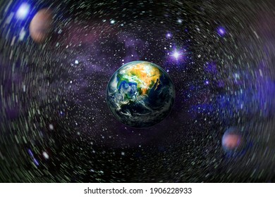 Galaxy, cosmos, physical cosmology, science fiction wallpaper.Beauty of universe. Elements furnished by NASA.