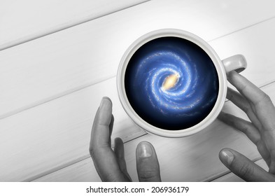 Galaxy in the cup. Image contains elements by NASA. - Powered by Shutterstock - Get 15% off with code: PIKWIZARD15