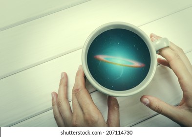 Galaxy in the cup. Image contains elements by NASA. - Powered by Shutterstock - Get 15% off with code: PIKWIZARD15