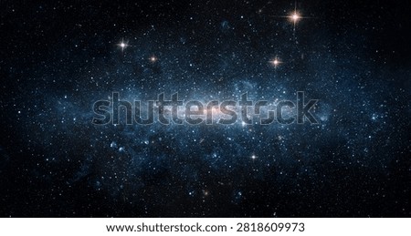 Galaxy in deep space surrounded by stars and cosmic dust. Astronomical collage showing the structure of the universe, galaxies, star systems, and interstellar space. Concept image illustrating astronomy, science, space exploration, and the vast scale of the cosmos. Elements of this image furnished by NASA.