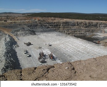 Galaxy Mining Lithium And Spodumene Drilling Holes For Explosives In Ravensthorpe Western Australia