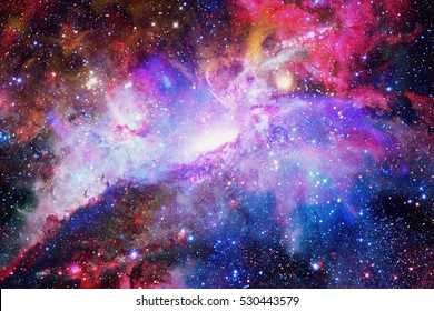 Galaxy And Nebula. Elements Of This Image Furnished By NASA